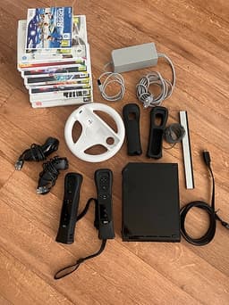 Nintendo Wii spelkonsol svart