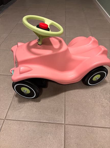 IKEA gåbil rosa med ratt