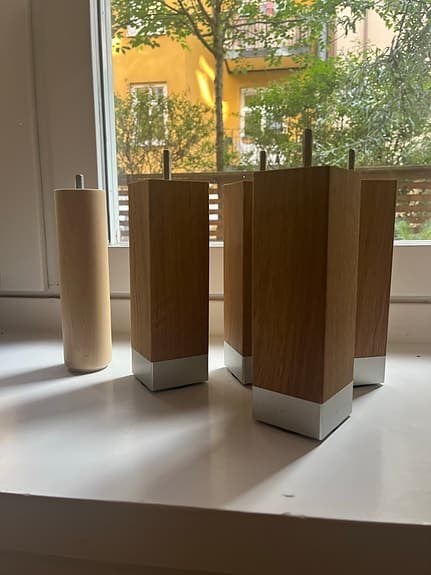 KungSängen sängben i massiv ek  med aluminiumfot