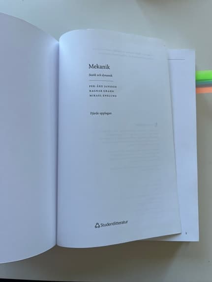 Mekanik lärobok i fysik