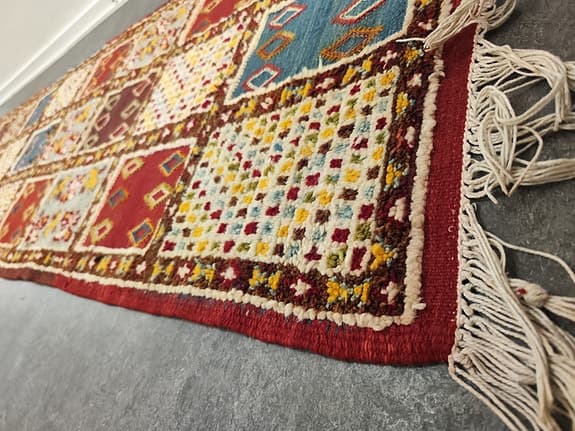 one of a kind Berber ekologisk ull matta