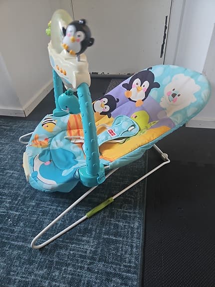 Fisher-Price babysitter med leksaksbåge och musik