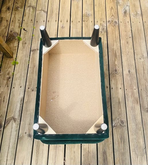 Fin pall i grön velvet