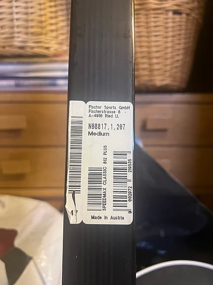Fischer RCS Classic 812 Plus längdskidor 207 cm. Stavar swix triac 3.0