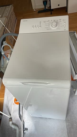 Cylinda toppmatad tvättmaskin vit