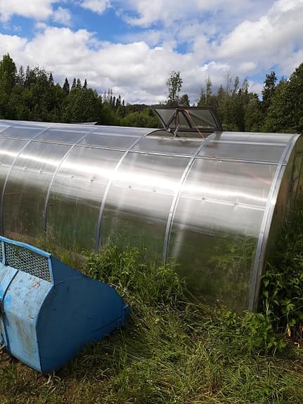 Växthus plast tunnelmodell 25kvadrat