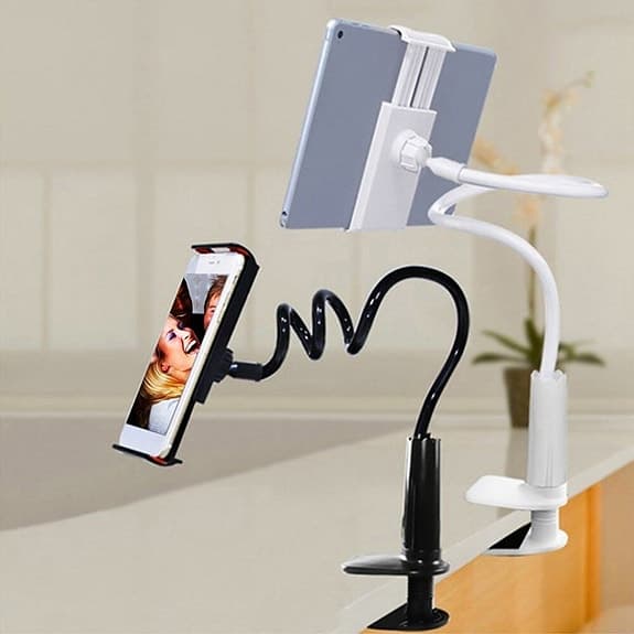 flexibel handsfree mobilhållare arm (ofta kallad "svanhals" eller "lazy bracket