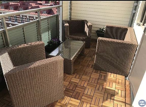 Melly & Garden loungegrupp konstrotting brun