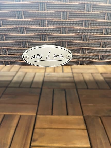 Melly & Garden loungegrupp konstrotting brun