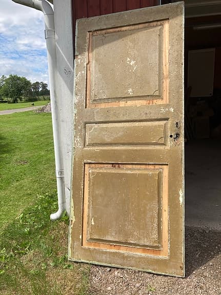 Äldre Dörr /Spegeldörr gör om till Bord Sänggavel mm