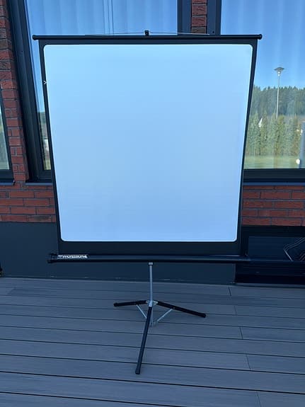 Projektorduk med stativ