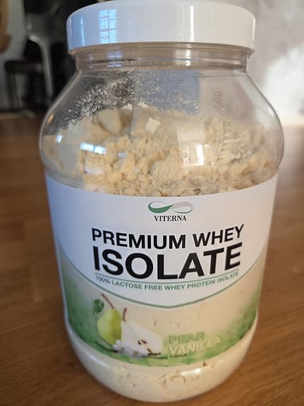 Viterna Premium Whey Isolate vanilj 900g. Oöppnad!
