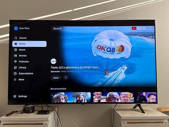 Philips TV 65 tum svart