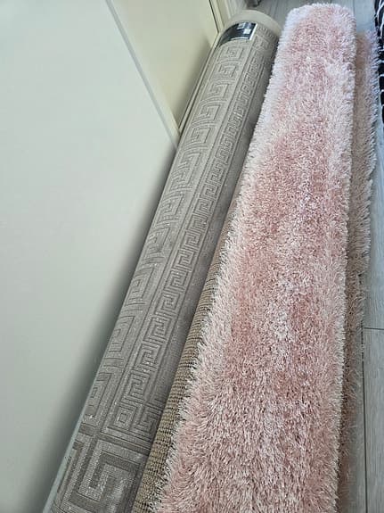 Matta gångmatta rosa 200×290