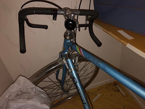 Crescent landsvägscykel 26" L blå herr 12-växlad bockstyre