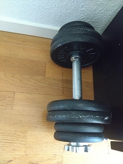 2x Elex justerbart hantelset 18,2 kg