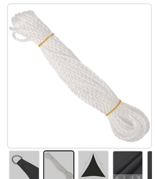 Solsegel 5*7*7 meter antracit