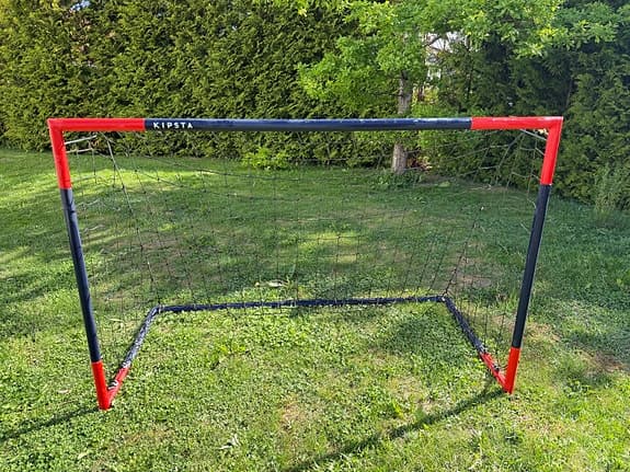 Kipsta fotbollsmål svart/rött
