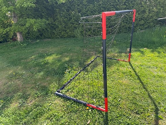 Kipsta fotbollsmål svart/rött