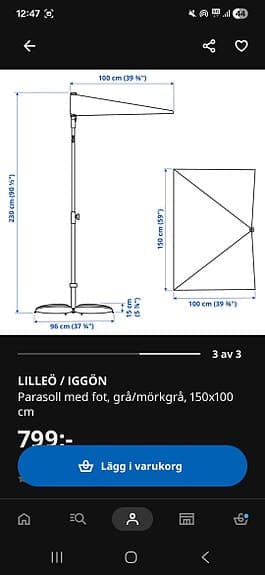Parasoll från Ikea