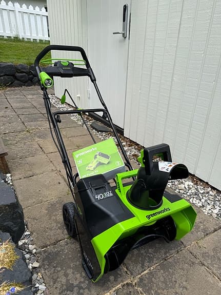 Greenworks 40V Snöslunga med batteri och laddare