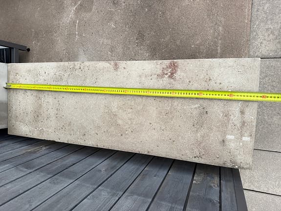 Betongbänk utomhus 118cm