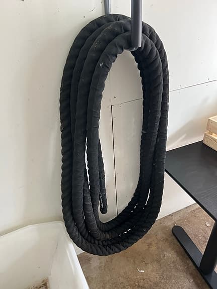 Jordan träningsrep, battle rope, svart