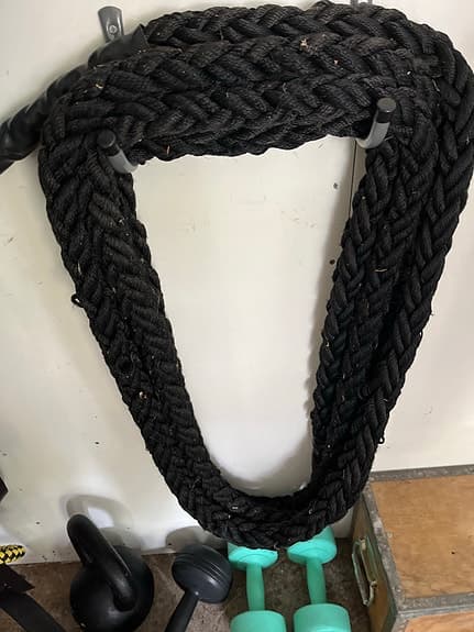 Jordan träningsrep, battle rope, svart