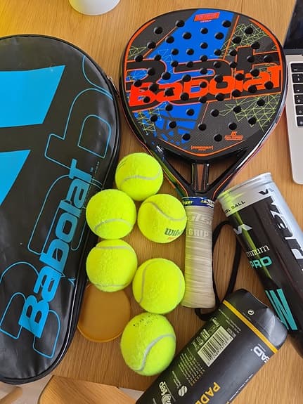 Babolat padelracket med fodral och bollar