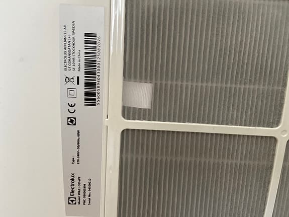 Electrolux luftrenare HEPA WA31-305WT