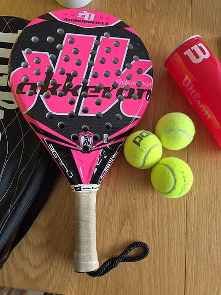 Akkron padelracket rosa/svart