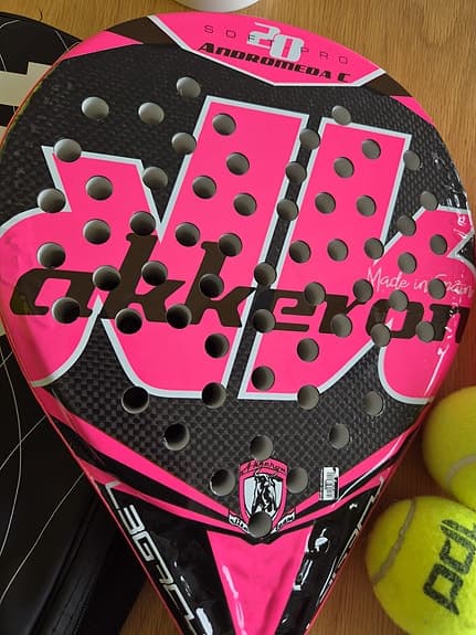 Akkron padelracket rosa/svart