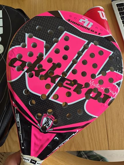 Akkron padelracket rosa/svart