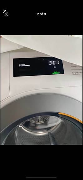 Miele T1 Excellence EcoSpeed & 8kg torktumlare vit tvättmaskin och diskmaskin