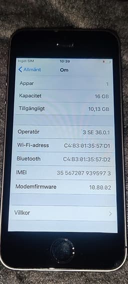 Apple iPhone 5S mobil 16 GB