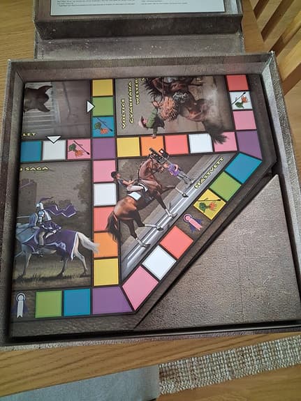 Hästminne sällskapsspel med spelplan