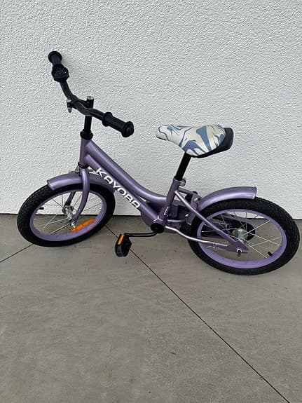 Lila Barncykel 16”