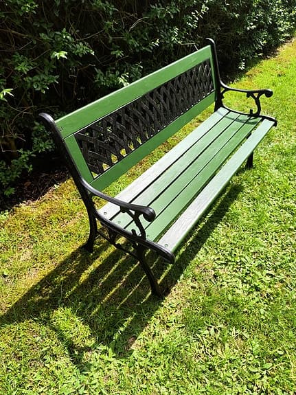 Trevlig Parkbänk Gjutjärn