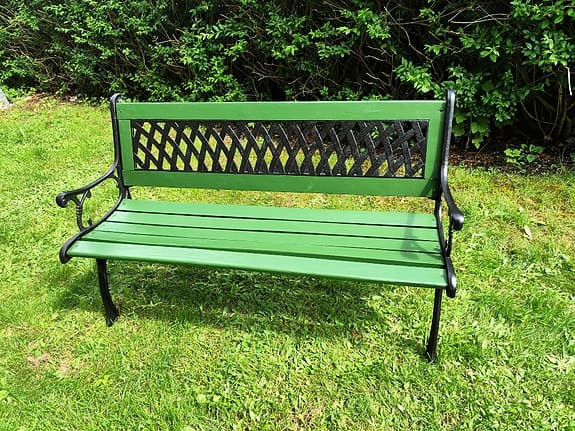 Trevlig Parkbänk Gjutjärn