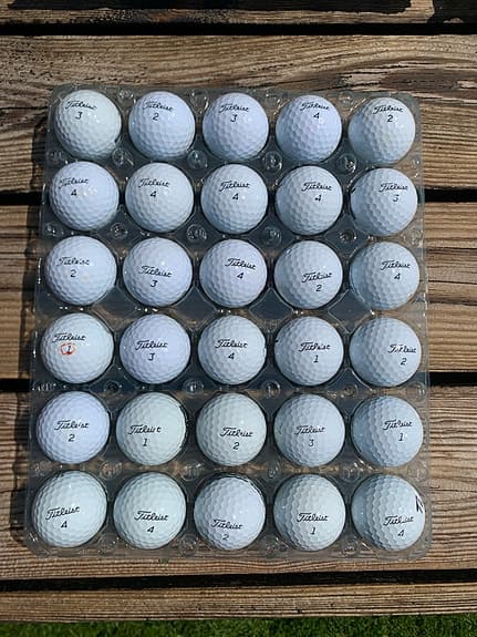 Titleist golfbollar 30- pack vita, Tour soft, Tour speed, Avx