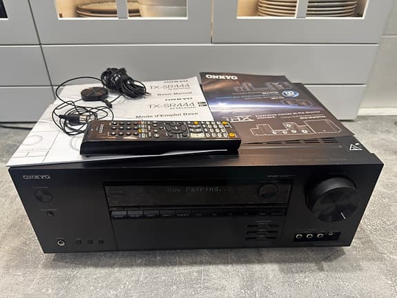Onkyo TX-SR444 7.1 AV-Receiver Bluetooth, Dolby Atmos + Fjärrkontroll