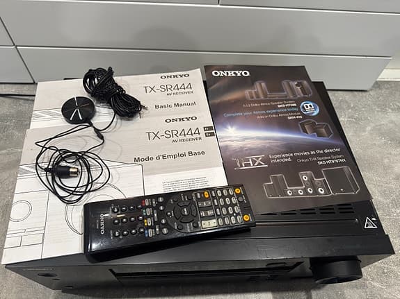 Onkyo TX-SR444 7.1 AV-Receiver Bluetooth, Dolby Atmos + Fjärrkontroll