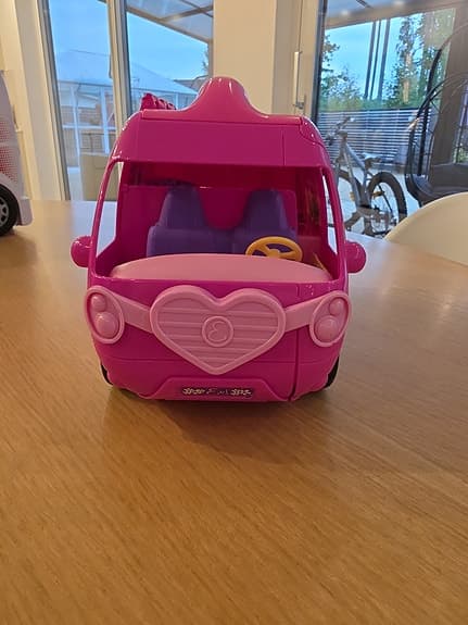 Barbie rosa husbil leksaksbil