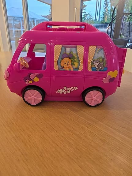 Barbie rosa husbil leksaksbil