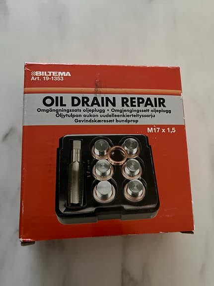 Biltema Oil Drain Repair gängreparationssats M17 x 1,5