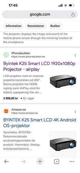 Projektor Byintec