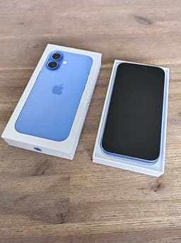 iPhone 16 128 GB Blå – Nyskick