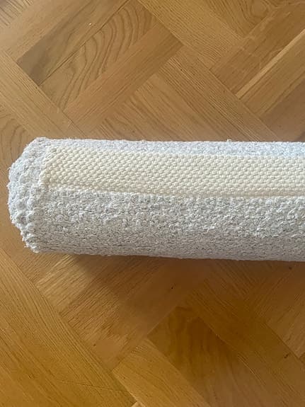 Vit gångmatta
