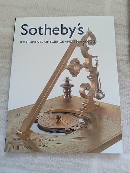 Sotheby’s katalog Instruments of Science and Technology bok