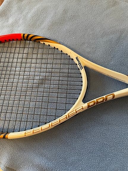 Wilson Federer Pro tennisracket vit/röd
